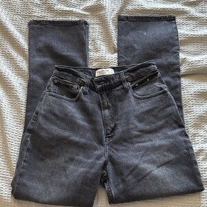 Abercrombie & Fitch High Rise Jeans - Dark Gray